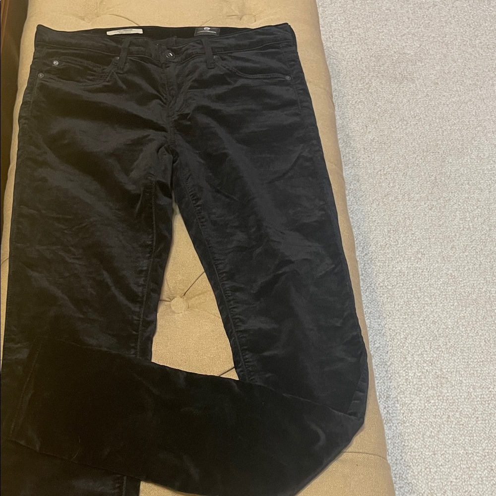 AG Adriano Goldschmied Midnight Velvet Pants